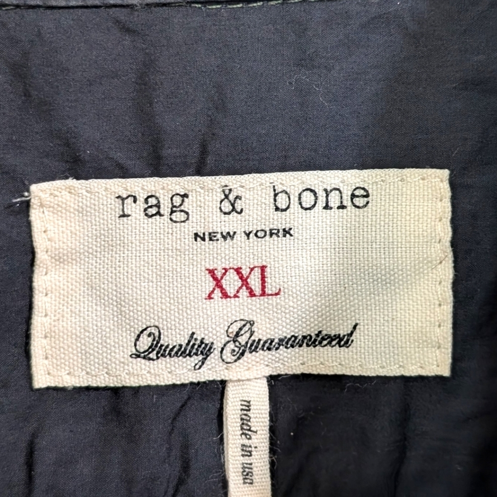 Rag & Bone Military Field Jacket Olive Green XXL Made in USA - Picture 7 of 9